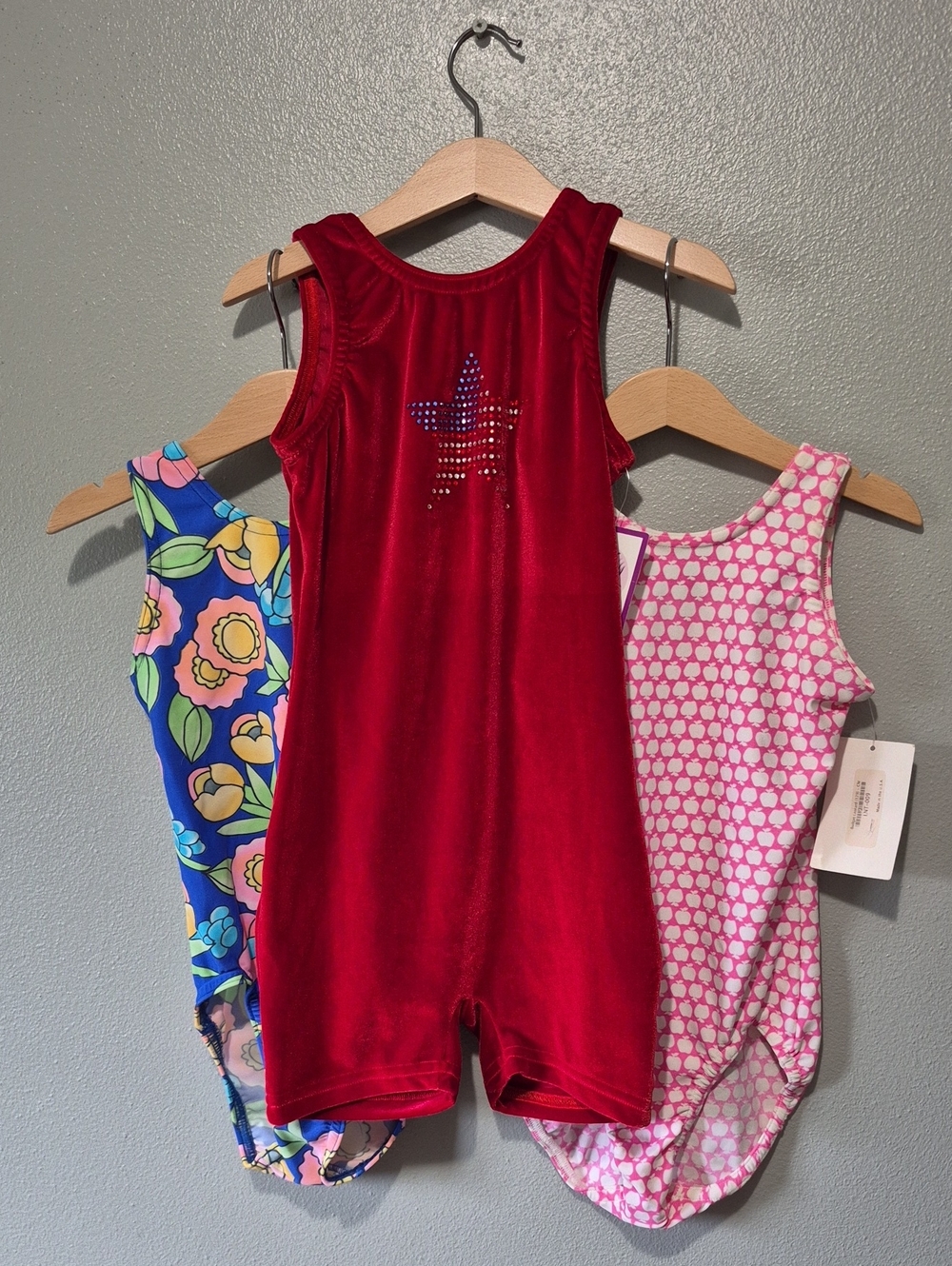 Look-it Activewear NWT Set Of 3 Gymnastics Leotard/biketard. Girls Medium.